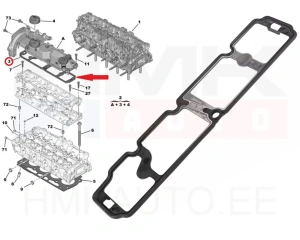 Venttiilikopan tiiviste OEM Citroen/Peugeot/Fiat 1,6HDI 
