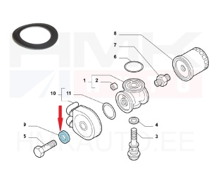Õlijahuti tihend OEM Jumper/Boxer/Ducato 2,8 00-