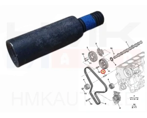 Jakohihnan ohjainrullan kiinnityspultti OEM Citroen/Peugeot/Fiat