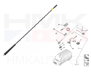 Antenni vars OEM Jumper/Boxer/Ducato 2014-