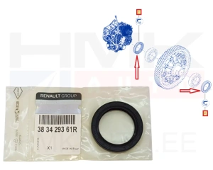 Vetoakselin tiiviste OEM Renault DW5 automaattivaihteisto