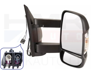 Küljepeegel parem elektriline Jumper/Boxer/Ducato MCA 2024- (pikk jalg, antenniga, W16W)