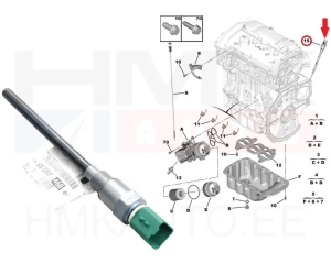 Oil level sensor OEM Citroen/Peugeot 1,6THP  EP6FDTX, EP6FDT