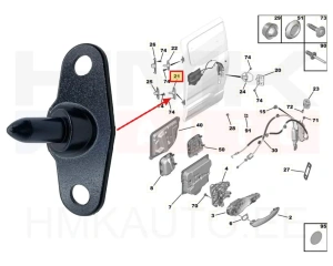 Liugukse suunaja alumine OEM Berlingo/Rifter 2018-