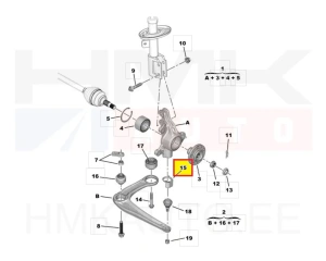 Plaque de protection de rotule OEM Jumpy/ Expert/ Proace 2016- (K0)