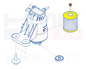 Fuel filter OEM Renault Clio V / Kangoo III / Captur II 1,5BlueDCi 2019-