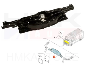 Front panel crossmember upper OEM Jumper/Boxer/Ducato 2014-