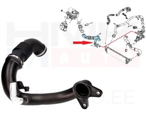 Патрубок воздушного фильтра OEM Renault Master 2014-