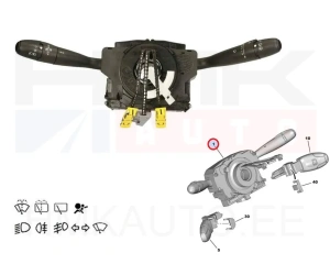 Переключатель подрулевой Peugeot Partner/206, Citroen Berlingo