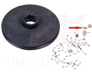 Проставка пружины , задняя верхняя OEM Jumpy/Expert/Talento/Proace 2016-