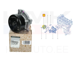 Veepump OEM Renault 1,6TCe,1,8TCe  M5M/M5P