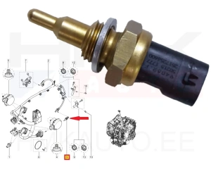 Датчик температуры масла АКПП OEM Renault 