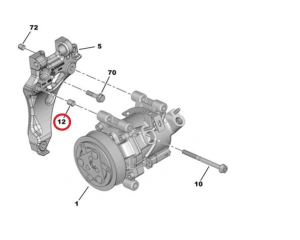 Fixing pin OEM Citroen/Peugeot 9,2x11,027-L14