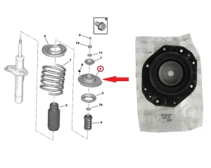 Amortisaatori padi eesmine OEM Partner/Berlingo/P306/Xsara/ZX