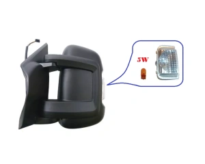 Rear view mirror left electric OEM Jumper/Boxer/Ducato 2006- (short arm, WY5W)