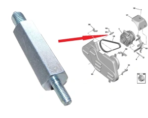 Belt cover mounting bolt OEM Jumper/Boxer 2,2HDi