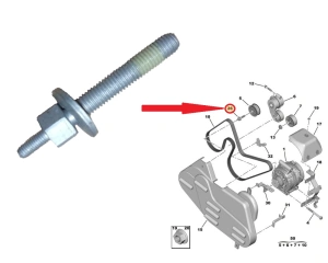 Rihmakatte kinnituspolt OEM Jumper/Boxer 2,2HDi