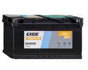 Battery "EXIDE" 100Ah 900A/ - +