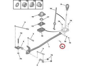 Втулка рычага переключения передач КПП OEM Peugeot/Citroen