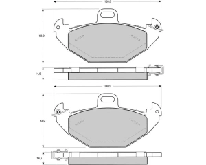 SOODUS!!! Piduriklotside komplekt tagumine Renault Laguna I