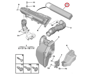 Õhufilter Citroen/Peugeot 1,4-1,6VTI