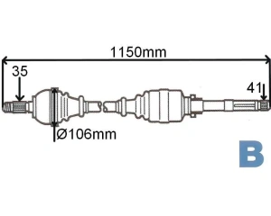 Veovõll komplektne parem Jumper/Boxer/Ducato 2,2HDI 2006-