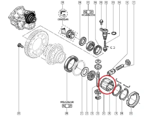 Vasaku veovõlli pesa OEM Renault PK5/PK6 k.kast