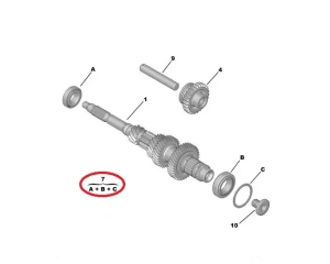 Laakerisarja, vaihdelaatikko pääakseli OEM Jumper/Boxer/Ducato 2006- BVM6 MLGUC14