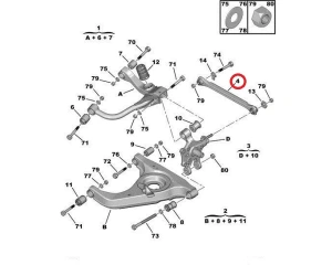 Tagasilla reguleervarras Peugeot 607 >>Ei saa enam