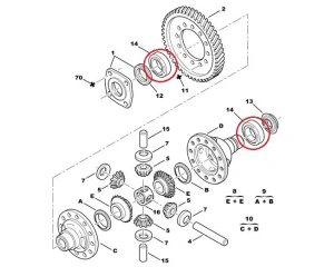 Подшипник КПП (диференциал) 46x75x18 PSA  ME/ML6/MLUC/ML5C/ML5T
