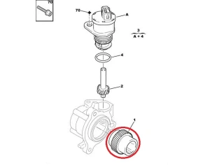 Spidomeetri hammasratas OEM PSA