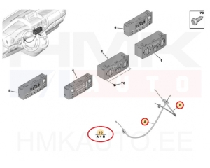 Heater control panel cables OEM Berlingo/Partner 08-