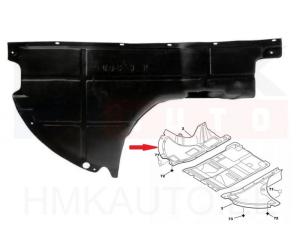 Engine cover lower right Jumper/Boxer/Ducato 06-