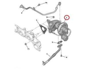 Turbocharger OEM Jumper/Boxer/Ducato 2,2HDI