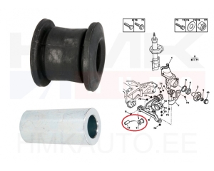 Front axle control arm bushing , front lowerJumper/Boxer -06 (with sleeve)