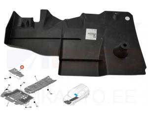 Protection cover, fuel additive tank OEM Berlingo/Partner III 2008-