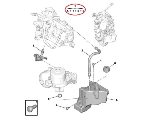 Hydrauliikkaneste säiliö Citroen/Peugeot BWM 6