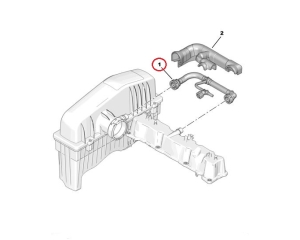 Трубка вентиляции картера Citroen/Peugeot