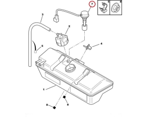 Coolant fluid level sensor PSA/Fiat