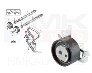 Timing belt tensioner pulley Citroen C4,C5,C8/Peugeot 307,407,607 1,8-2,2 00-