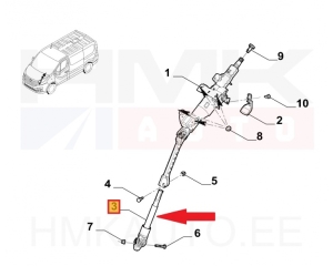 Steering column joint OEM Renault Trafic III 1,6DCI