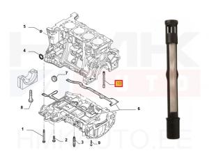 Turbo lubrication oil filter OEM Jumper/Boxer/Ducato 2,2HDi