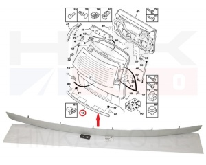 Numbritulede katteliist OEM Citroen C4 Picasso 06-Kombi