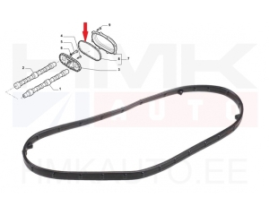 Camshaft chain cover gasket Fiat 2,3D