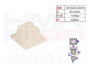 Tüübel (kruvi pesa) OEM Citroen Jumper/Peugeot Boxer/Fiat Ducato 2006-