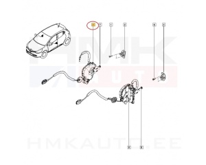 Ukselukusti esiuksele parem OEM Renault Clio IV