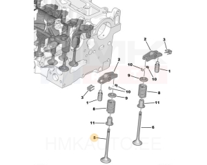 Intake valve Citroen/Peugeot 2,0HDi