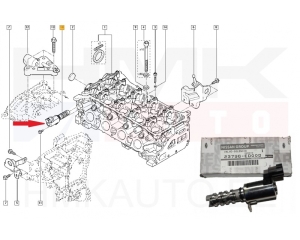 Camshaft dephaser solenoid valve OEM Renault 1,6 16V