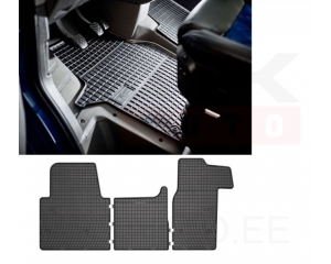 Set of rubber floor mats in front Renault Master/Opel Movano/Nissan NV400 2010-