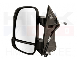 Rear view mirror left electric Jumper/Boxer/Ducato 2006- (short arm, temp.sensor, WY16W, foldable)